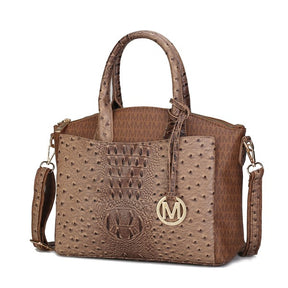 MKF Collins light brown vegan leather tote bag