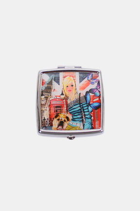 Nicole Lee USA London Girl metallic square pill case