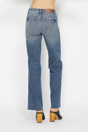 Judy Blue Full Size Tummy Control Straight Jeans