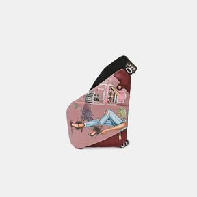 Nicole Lee USA crossbody bag with fashion illustration