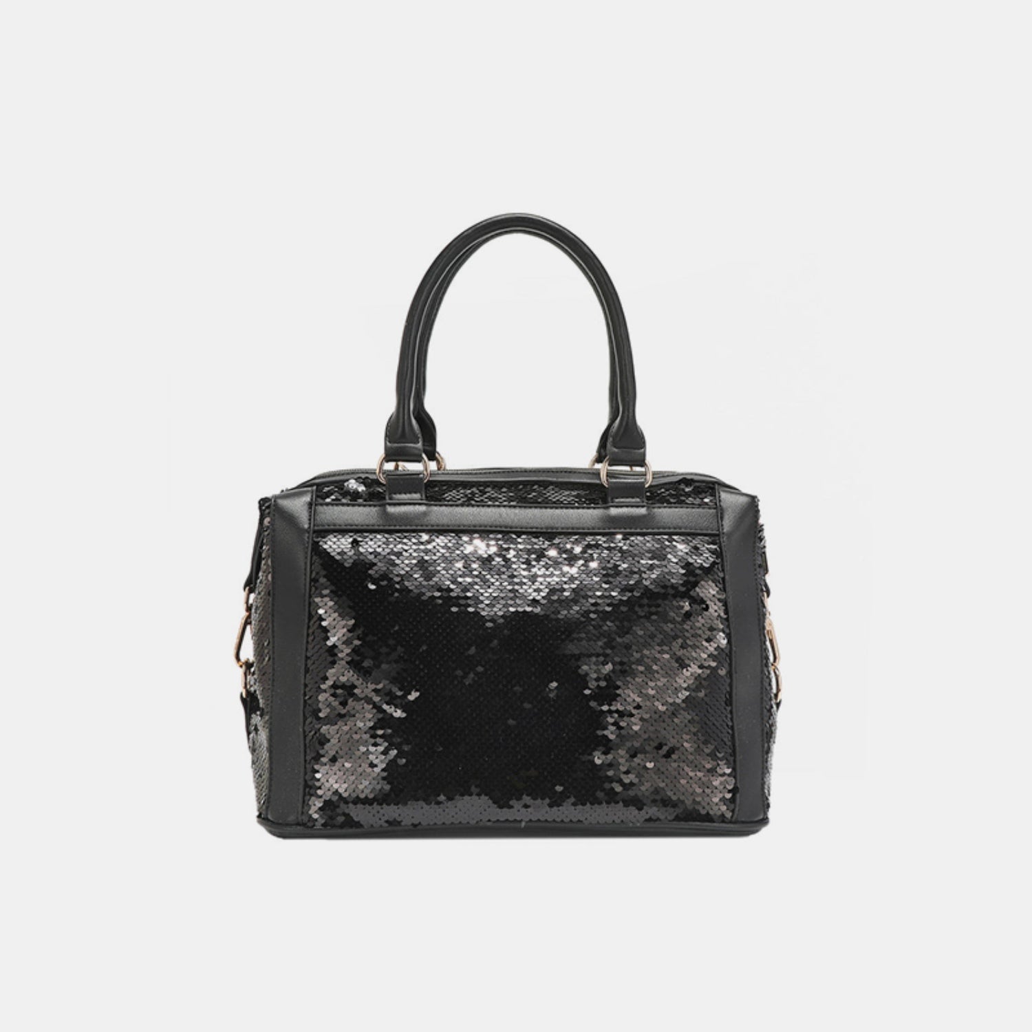 Nicole Lee USA Sequin Patch Boston Bag back view