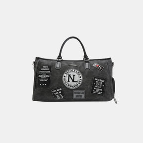 Nicole Lee USA Patch Duffel front view