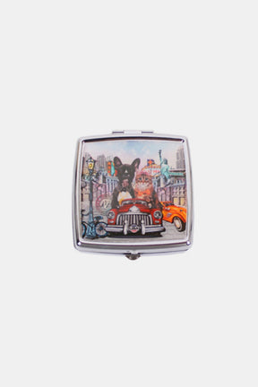 Nicole Lee USA City Drive metallic square pill case