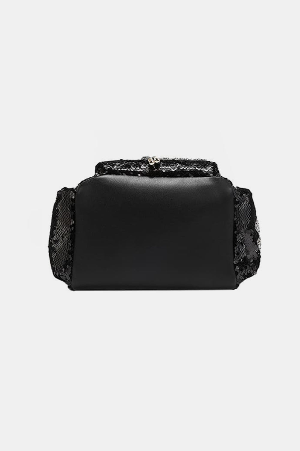 Bottom view of Nicole Lee sequin patch backpack