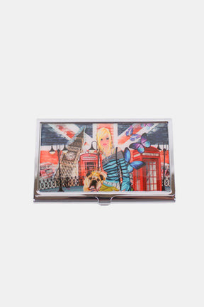 Nicole Lee USA card case with London girl design